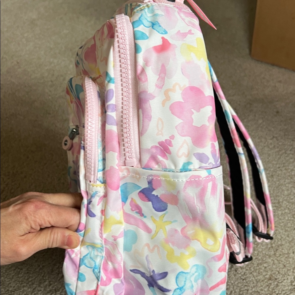 Kipling small Seoul Backpack - Aqua Sea - Picture 7 of 8